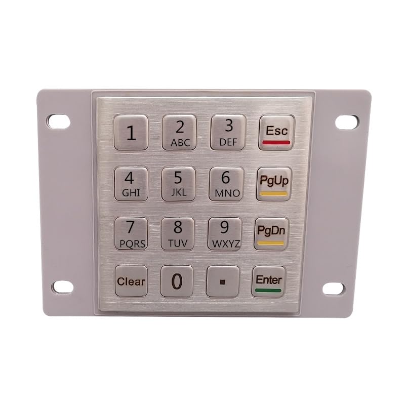 Teclado numérico metálico de alta resistencia con distribución Layout 2
