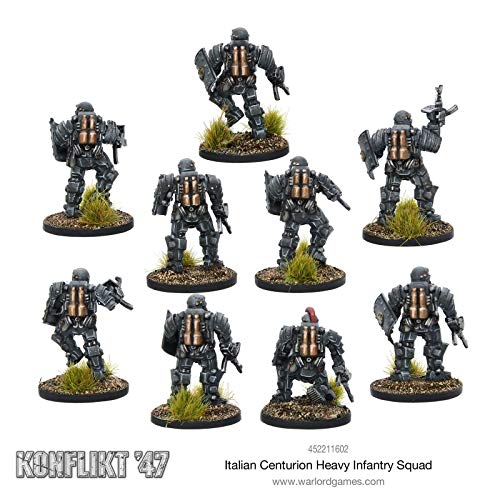 Italian Centurion Heavy Infantry Squad for Konflikt 47 Highly Detailed 28mm Scale Miniatures by Warlord Games - Image 3