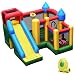 Giantex Mighty Inflatable Bounce House Castle Jumper Moonwalk Bouncer w/ 735W Blower, 50 Pcs Ocean Balls, Carry Bag, Stakes and Repair Kit