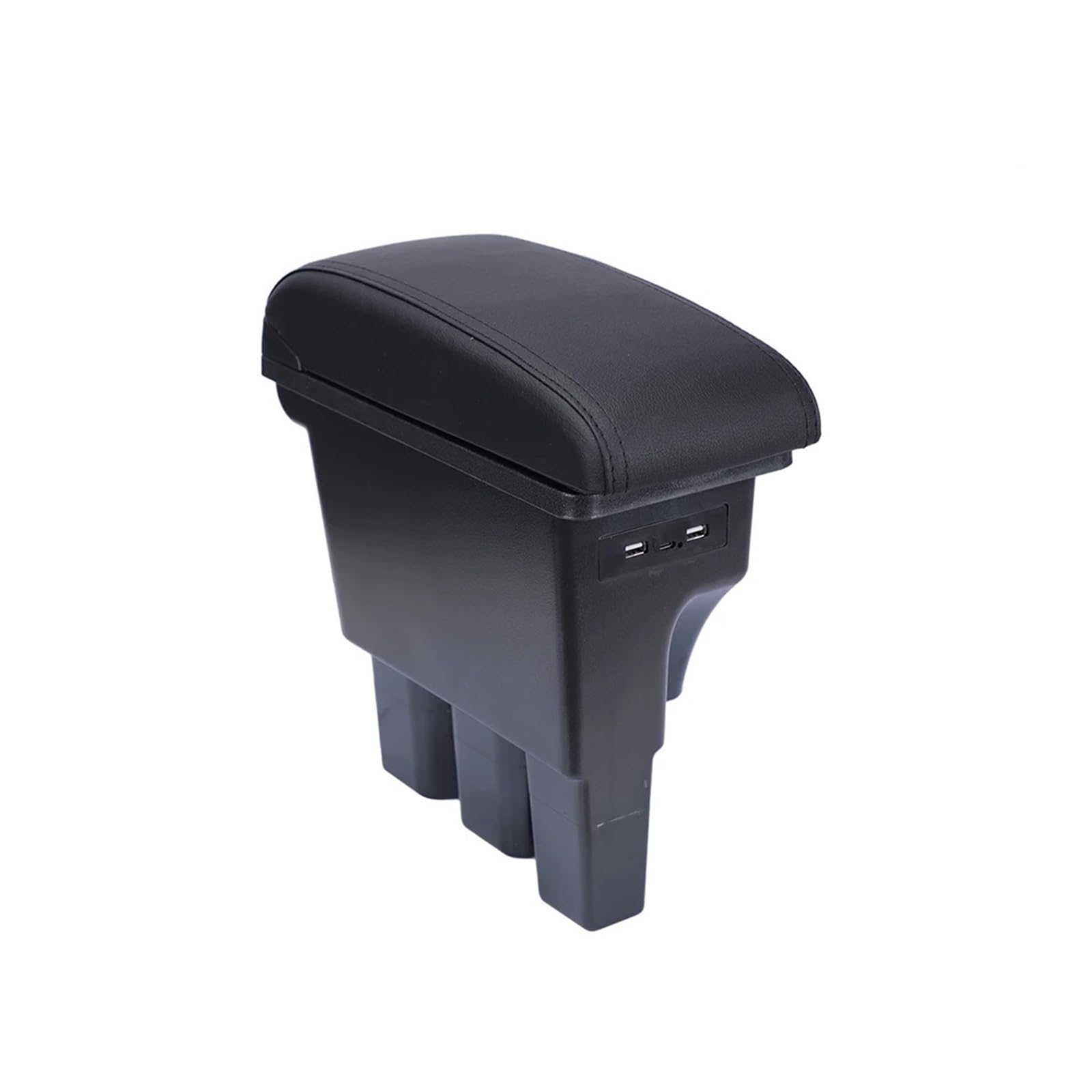 UMDJJU For Suzuki For Jimny For JB74 Car Center Armrest Box Assembly Storage With USB Ports Retrofit Parts Interior Accessory Car Centre Console Armrest Box(Black Line Model)