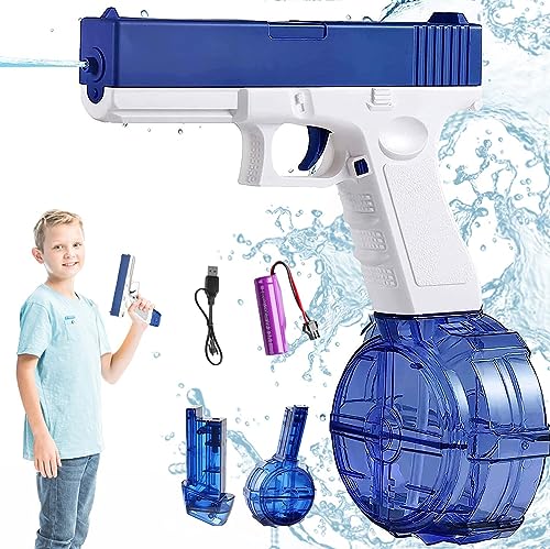 Pistola Ad Acqua Giocattolo Blu: Spara Acqua Per Giochi Estivi All'aperto E Divertimento Assicurato