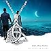 CHENGHONG Celtic Moon Necklace for Women 925 Sterling Silver Celtic Knot Moon Pendant Necklace Crescent Irish Necklaces Jewelry Gift for Men