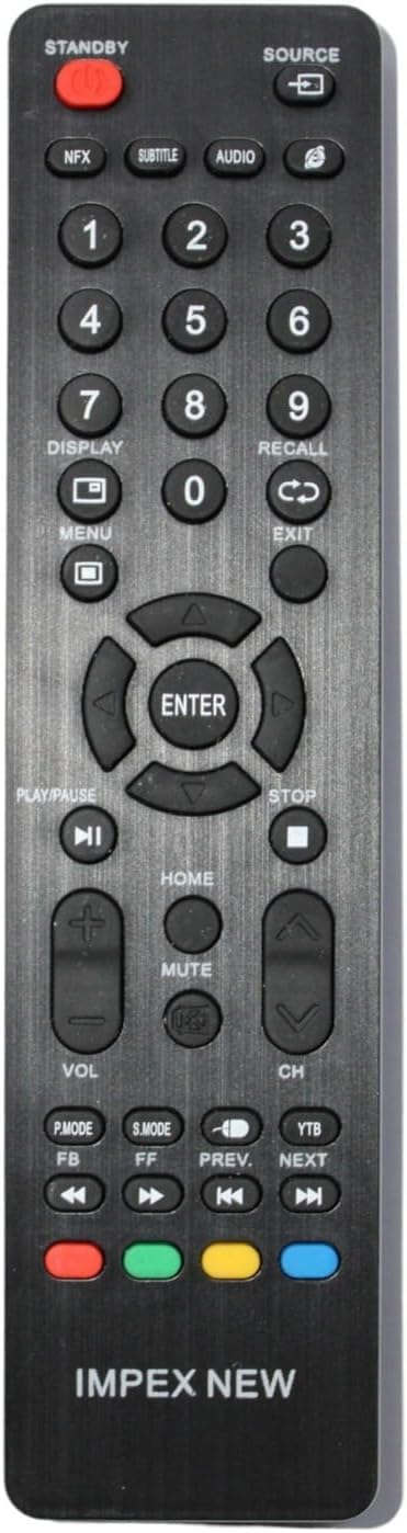 Remote Control Replacement for Impex Smart TVs