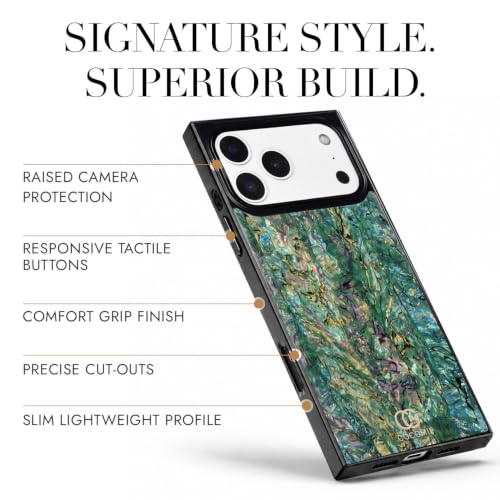 Image of COCOMII Rectangle for iPhone 18 Pro Max /17 Pro Max Case, Aurora Abalone