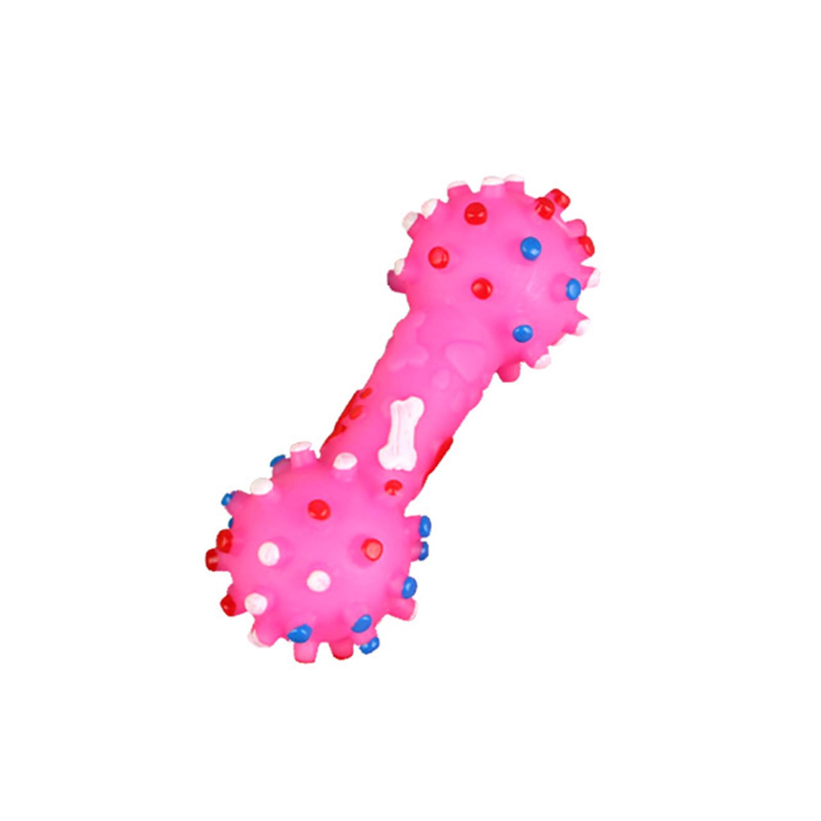 Pangboer As The Pic Shown Squeaky Dumbbell Pet Toy For Dog And Cats Rubber Chew Interactive Play Safe For Kids Fun Home Decors