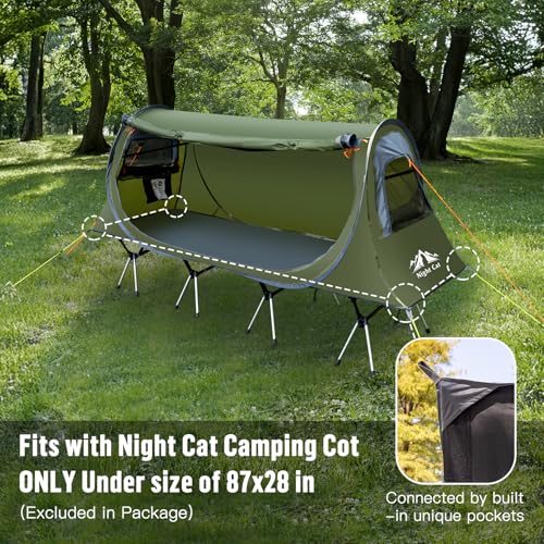 Night Cat Pop-up Cot Tent