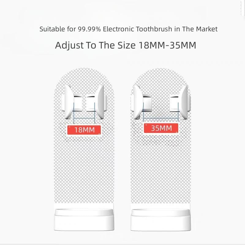Miniatura 2 de Soporte para cepillos de dientes, 3 piezas, adhesivo eléctrico, soporte para cepillo de dientes, soporte Rozor, organizador de pasta de dientes