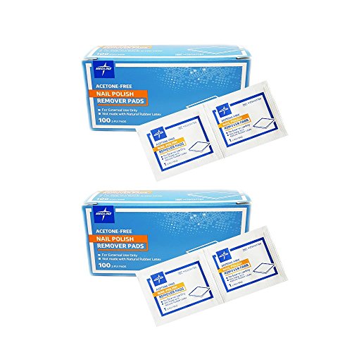Nail Polish Remover Pads, Two 100 Count Boxes (200 pads total)