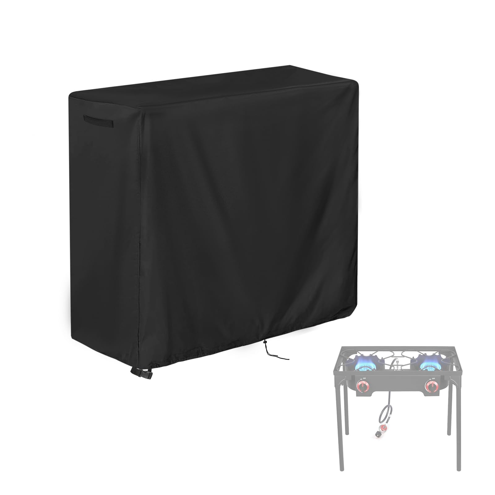 2 Burner Propane Stove Cover Fit for Vivicreate, Waterproof Camping Stoves Cover Outdoor Cooking BBQ Grill Stove Covers-31x18x28 inch