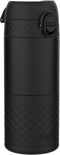 Ion8 Taza de viaje aislada, 12.2 fl oz12 oz, a prueba de fugas, triple bloqueo seguro, sin derrames en tránsito, cubierta higiénica, fácil de