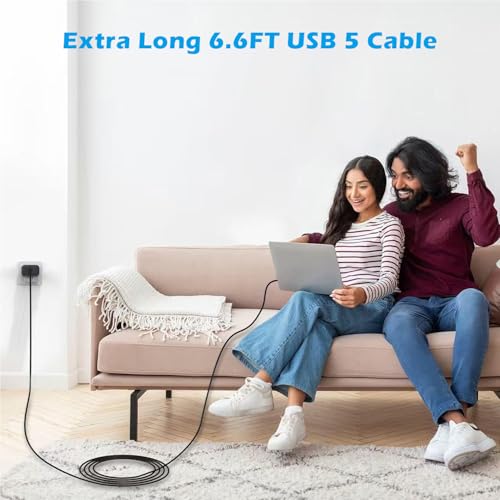 Image of 240W Thunderbolt 5 Cable Fast Charging, 6.6FT USB5 C to C Thunderbolt 5 Cable 80Gbps Data Transfer up to 120Gbps,Supports 8K /4K Displays Braided USB C Fast Charging Cable for iPhone 17 /16 /15,Mac Book