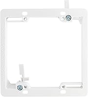 Vista 6 de Caja de soporte de montaje de bajo voltaje de 1 cuadrilla, placa de pared multiusos para paneles de yeso (paquete de 10, negro)