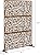 Elevens Outdoor Privacy Screen, Patio Privacy Screen with Stand Decorative Metal Panels for Backyard Balcony 72" H×44" W, Corten Steel(Web)