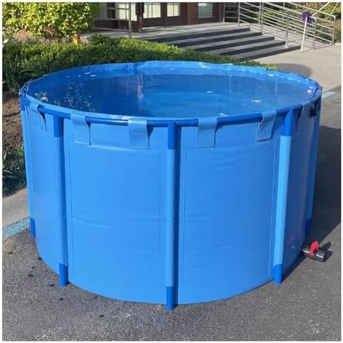 Outdoor Fish Pond Kit, Above Ground Pool & Koi Pond for Backyard, 1.5x1m (4.92x3.28ft) - Ideal for Fish, Aquatic Plants & Garden Decor