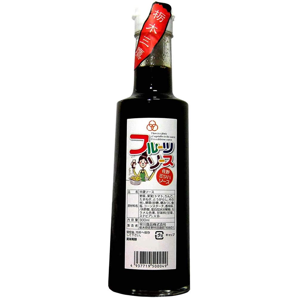 ミツハソース ミツハフルーツソース栃木三鷹 300ml