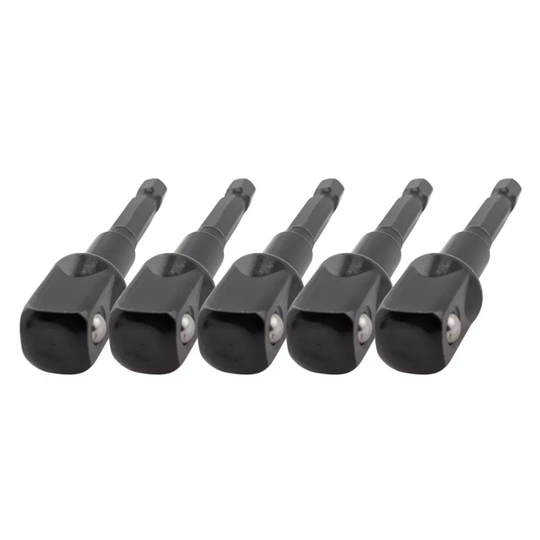 5pcs Heavy Duty Impact Grade Drill Extension Adapter 1/4" Inch Hex to 1/2" Inch Socket Drill Bit Adapter Cr-V Steel Set - 3" Inch Long - Image 3