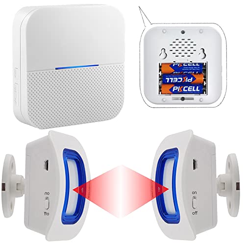 Indoor Motion Sensor Alert Wireless Caregiver Pager Bed Alarm and Fall Prevention for Elderly...
