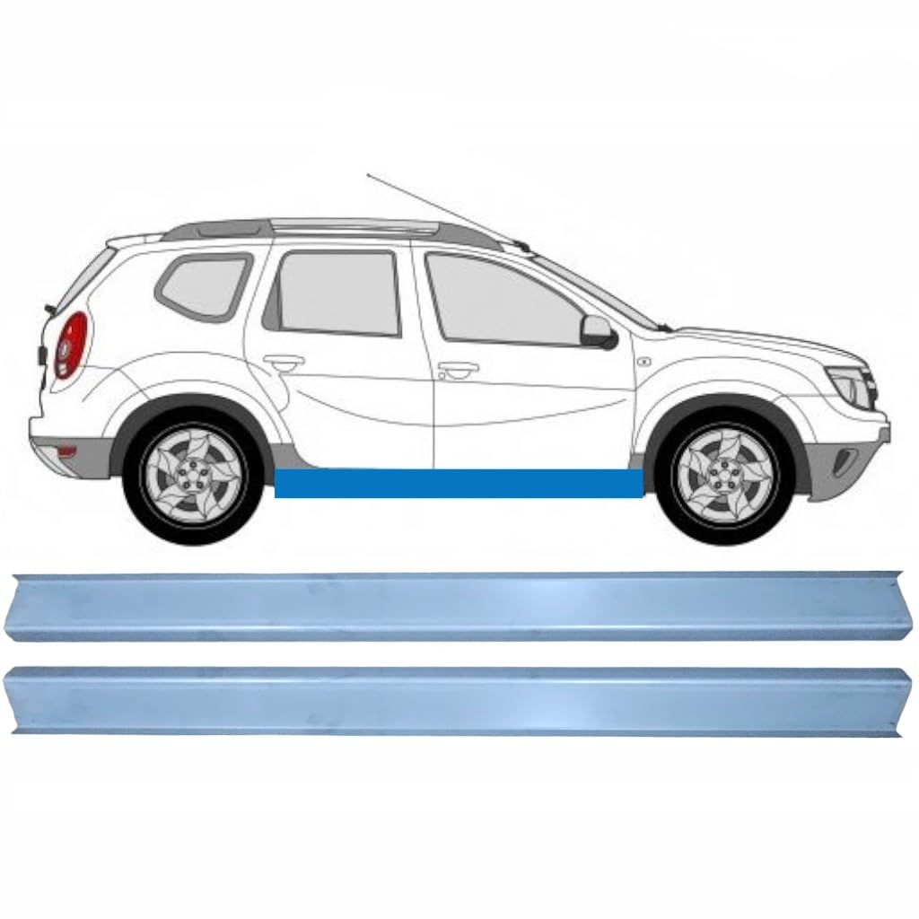 Reparaturblech Schweller für Dacia Duster 2010-2017 / Links+Rechts/Satz
