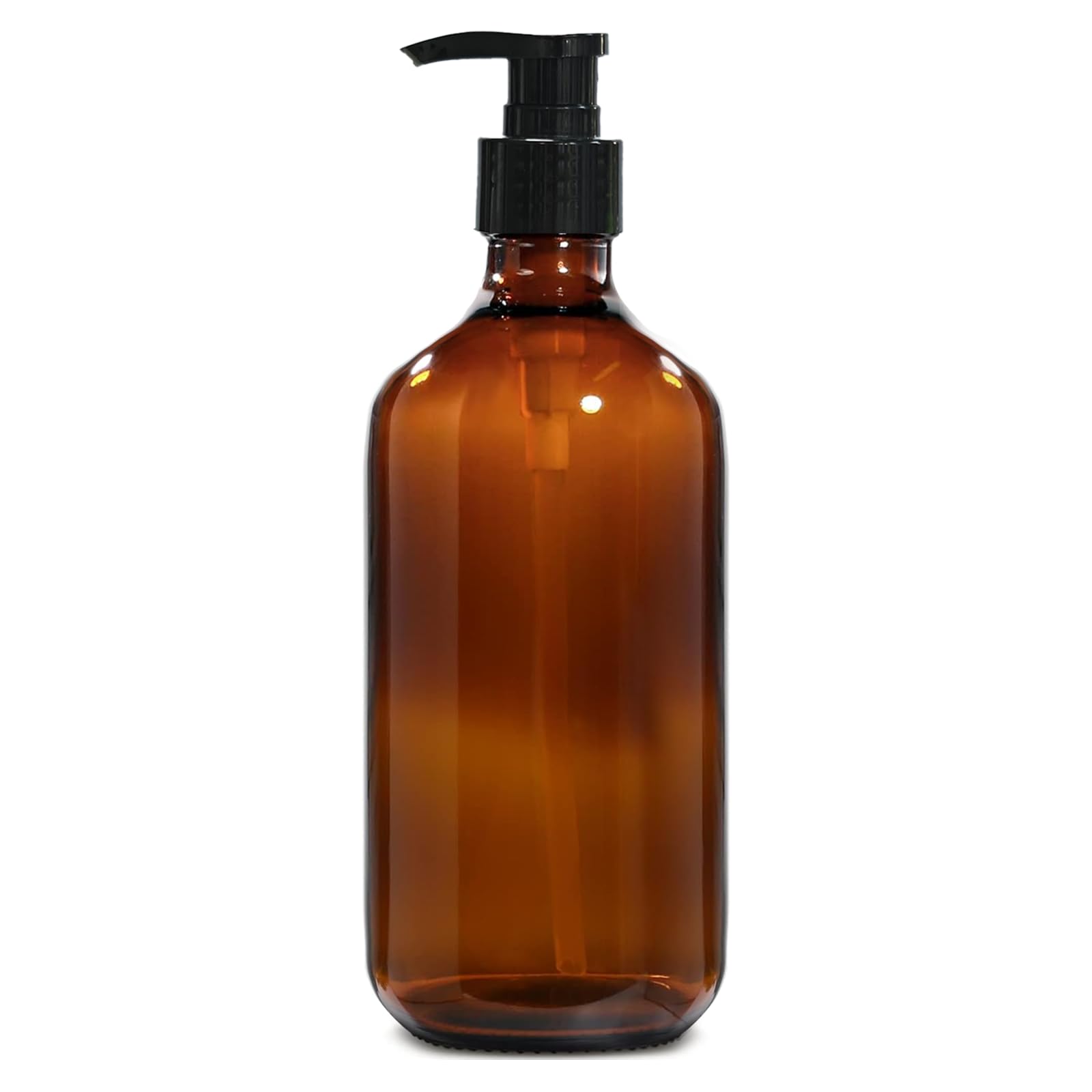 Photo 1 of Plastic Soap Dispenser,Soap Dispenser Bathroom Kitchen Pump Bottle Brown 1 PCS(17 OZ)
