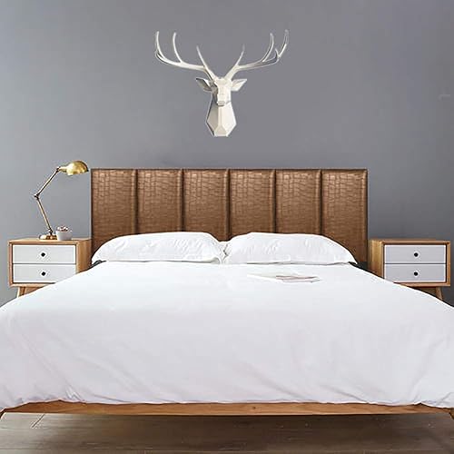 Miniatura 3 de Arte de pared de cabeza de animal de taxidermia sintética, decoración del hogar, diseño geométrico de cabeza de ciervo, busto de ciervo de 8 puntos