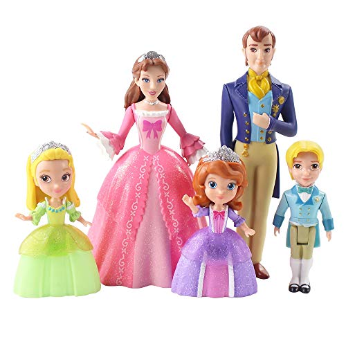 Regalo de cumpleaños 5pcs Carácter de la Princesa Sofía de PVC Modelo de Personaje de Acción de Juguete Lindo Carácter de dibujos animados Regalo de Cumpleaños