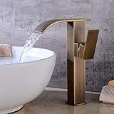 Oberhalb des Waschbeckenarmaturs, höherer Auslauf kann einfacher installiert werden. Das größere Design ist ideal für Waschbecken.