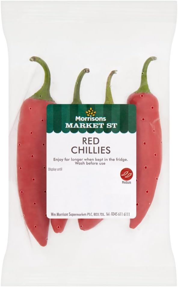 Morrisons Red Chillies, 50g
