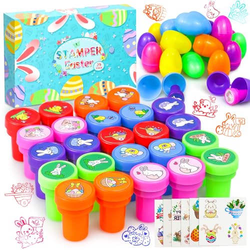 Mjuthy 24 Pcs Multicolore Tampons Auto-Encreurs Enfants,Animaux Coffret tampon,encreur enfant Motif animalier,pour les Oeufs de Pâques Cadeaux,fêtes d'enfants,prix...
