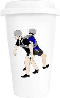 Banana Backpack The Challenge Białe Szkło Wielokrotnego Użytku Kawa Herbata Filiżanka Z Silikonową Pokrywką Reusable Coffee Tea Cup