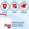 MILTON Medical Box, First Aid Kit Storage, Emergency Supplies Organizer with Handle, Detachable Tray, and Locking Lid, Empty Medicine Box for Home, Travel, Car, and Dorms, 9.3 x 6.5 x 5.7 Inch #2