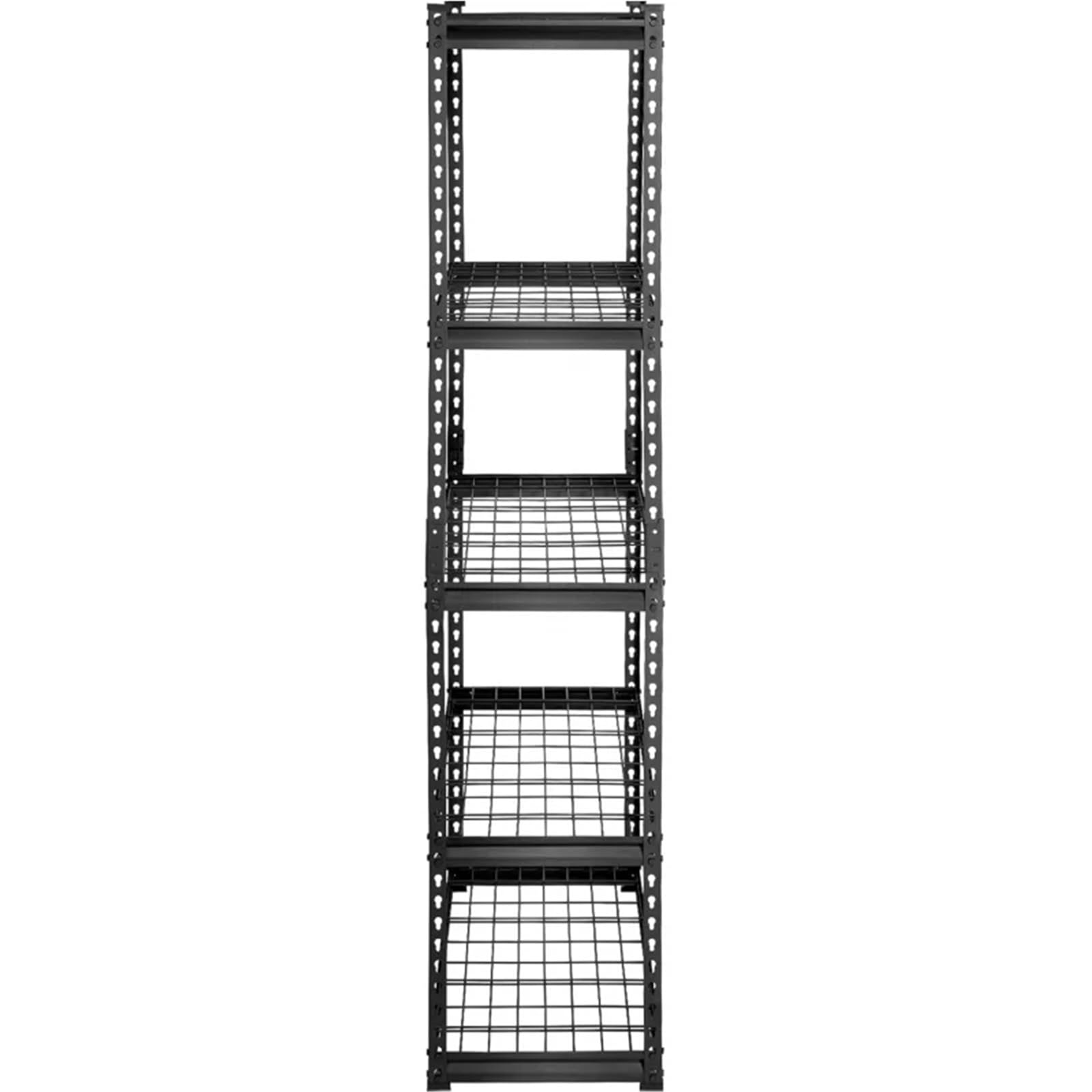 Scaffali in Metallo per Garage Scaffale portaoggetti, 5 livelli regolabili, capacità 2.000 libbre, ripiani for garage for carichi pesanti, organizer in metallo, 36" L x 16" L x 72" A(48L x 24 W x 72)