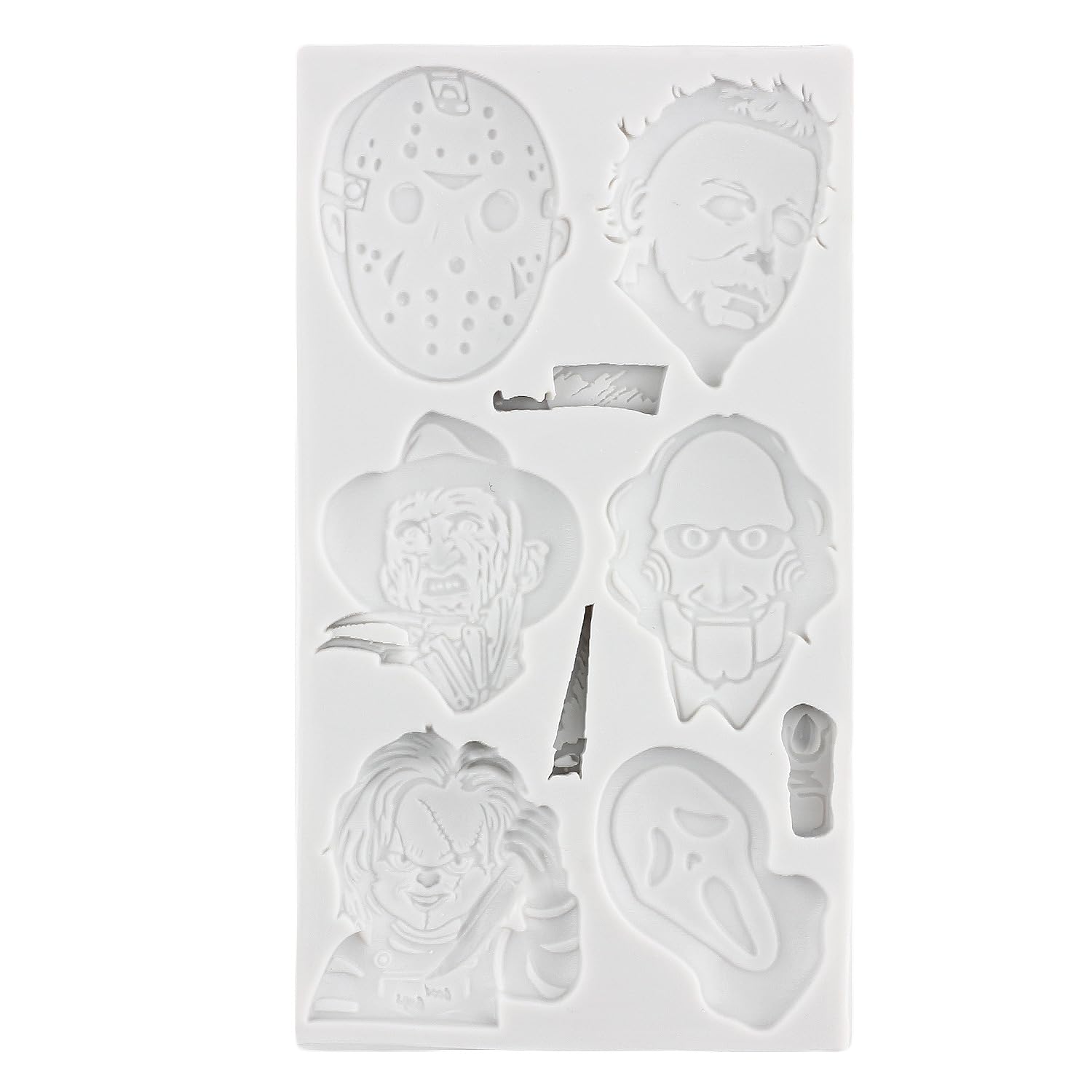 MINFEIDMS Horror Characters Fondant Mold Movie Characters Silicone Mold