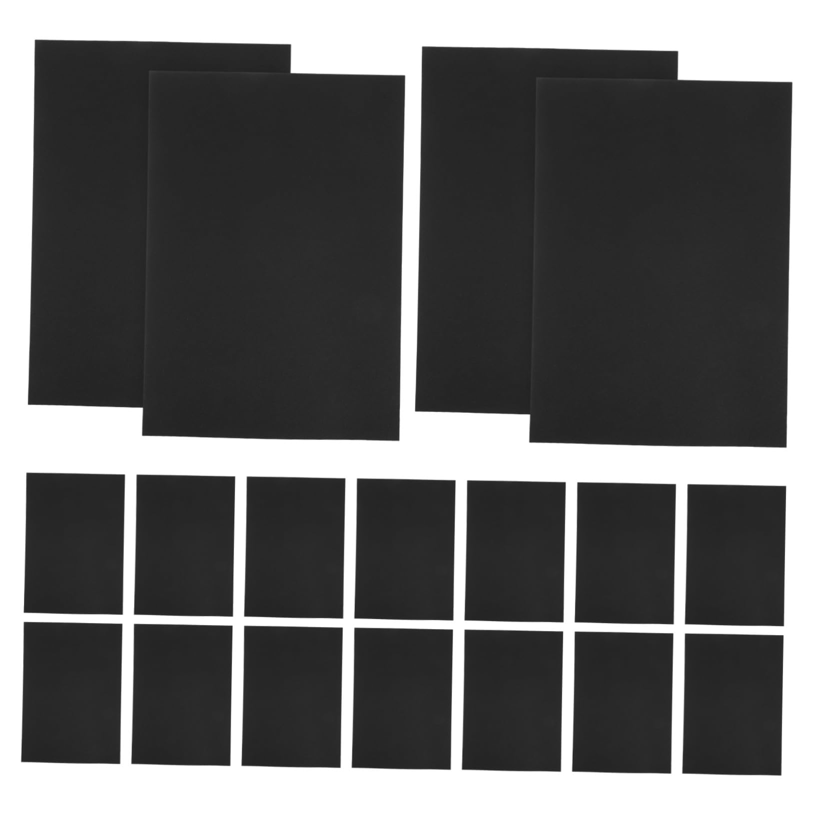 50 Stück Schwarzer Karton M² Starkes Bastelpapier für DIY Kartenherstellung Scrapbooking Robust und Druckerfreundlich mit Weißer Kompatibel