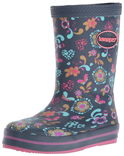 Havaianas Girls' GALOCHAS Kids Prints RAIN Boot Crystal Rose