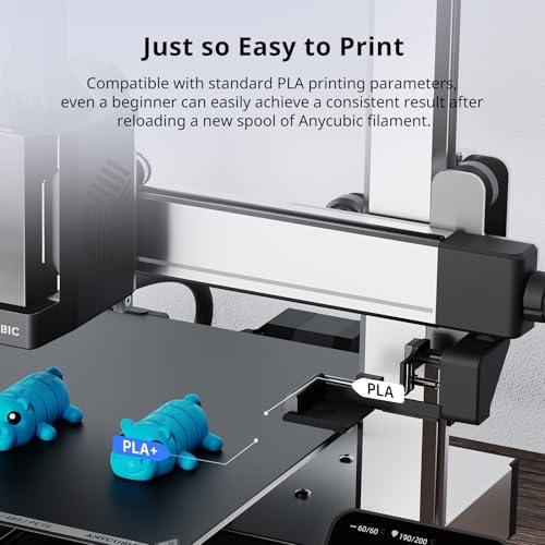 Image of ANYCUBIC PLA Plus (PLA+) 3D Printer Filament 1.75mm, High Toughness 3D Printing Filament, Dimensional Accuracy + /- 0.02mm, Print with Most FDM 3D Printers, 1KG Reusable Spool, Green