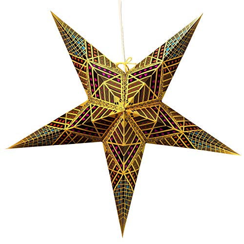Image of Crux Paper Star Lantern with 12 Foot Power Cord Included