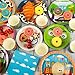 Hokoad 120pcs Toy Birthday Party Supplies, Cartoon Toy Plates Napkins Disposable Party Decorations Cartoon Cups for Boys Girl Birthday Tableware Set for 30 Guests