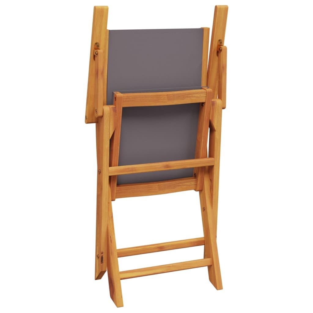 LAPOOH Set da Bistrot 3pz Antracite in Tessuto e Legno Massello,Set Bistrò Veranda,Set Bistrot da Esterno,Set Bistrot da Balcone-3281809