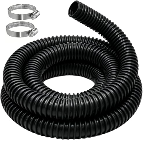 3 ID x 11 Length Heavy-Duty Car Exhaust Hose with Two Hose Clamps for Garage EPDM Rubber Pipe for Automotive Exhaust Vent 600F Heat Resistant Spliceable Exhaust Tailpipe Hose for Auto Shop