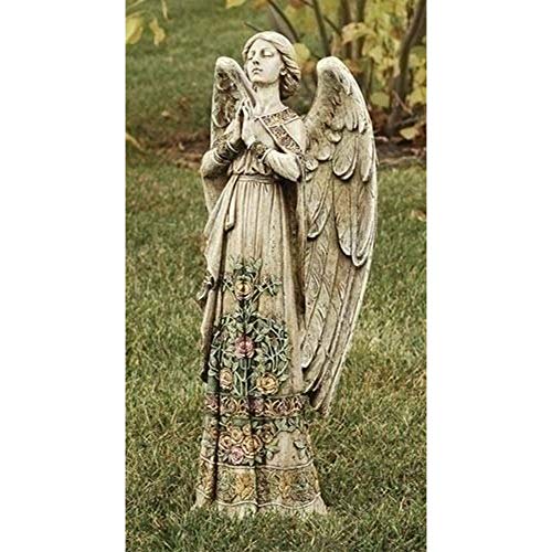 Estatua de Ángel Orante en Resina y Piedra Roman 29011 miniatura 2