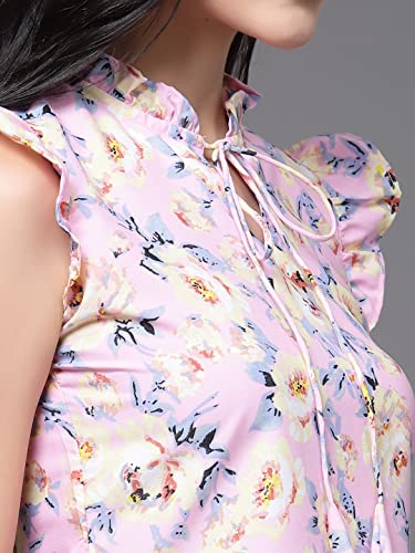 Image of OOMPH! Women's Crepe Floral Relaxed Fit Shirt