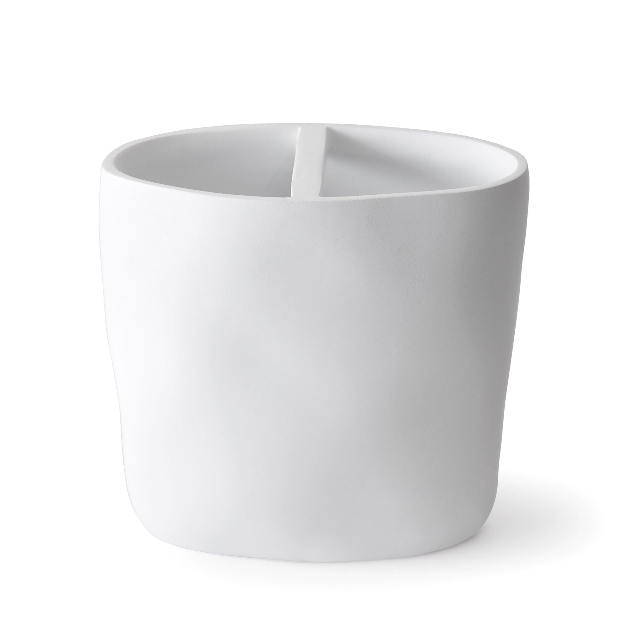 KassatexMontecito Toothbrush Holder, White