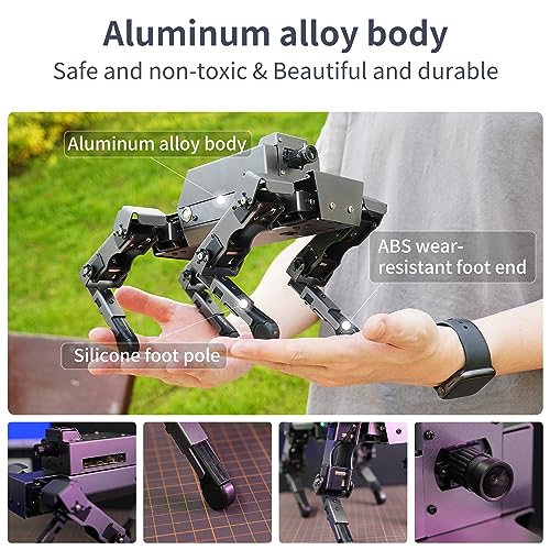 Image of Yahboom Raspberry Pi 5 Embodied Intelligence Robot Dog Python Programmable 12DOF Mechanical Dog DOGZILLA OpenCV (S2 Without Pi)
