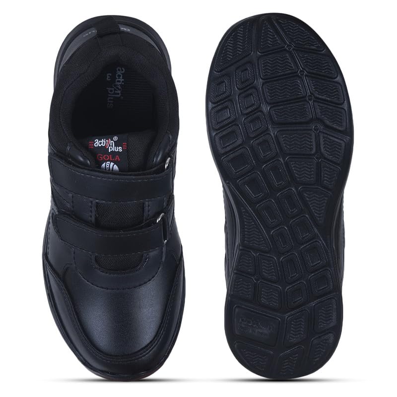 Image of ACTION School Shoes for Boys & Girls - Eva Sole Ultra Lightweight, Extra Cushion Footbed, Durable, Long-Lasting, Anti-Germ Technology for Odour-Free Comfort, Men's Size 11 UK Also Available