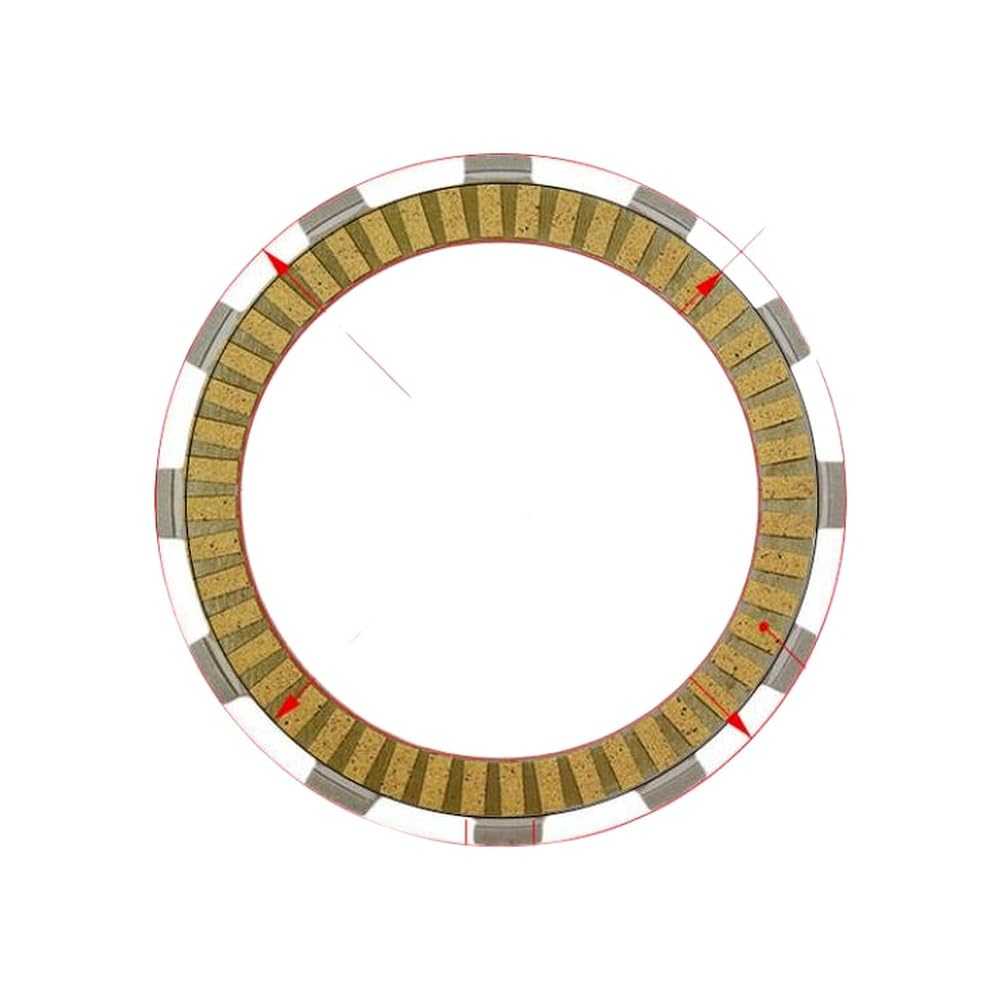 de plaques de disques de friction d'embrayage de moto, 8 pièces