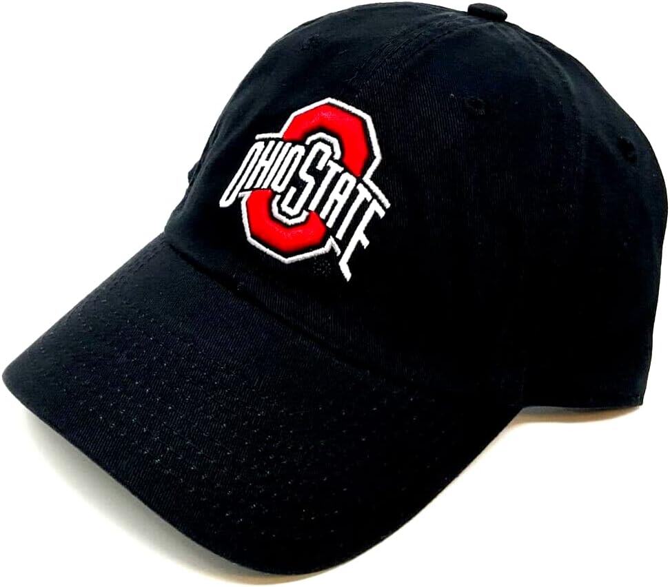 Ohio State Hat Adjustable Classic Clean Up Buckeyes Cap (Black) - Image 3