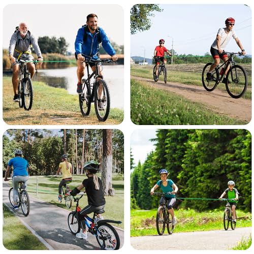 FIVAVA Fahrrad Abschleppseil Kinder 2.5M Einziehbarer Abschleppseil Fahrrad Eltern Kind Zugseil Traktionsseil 500 lbs für Kinder MTB Bike