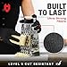 NoCry Cut Resistant Gloves Food Grade with Grip Dots for Superb Grip - Breathable & Lightweight - Ambidextrous - Ideal for Chefs and for Woodworking
