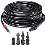 BAKAJI Sonda Sturatubi Spurgatubi per Idropulitrice Alta Pressione 15 Metri Sistema Antipiega Connettore Interno in Rame Rivestimento in PVC Resistenza Massima 160 Bar con 4 Adattatori (Single)