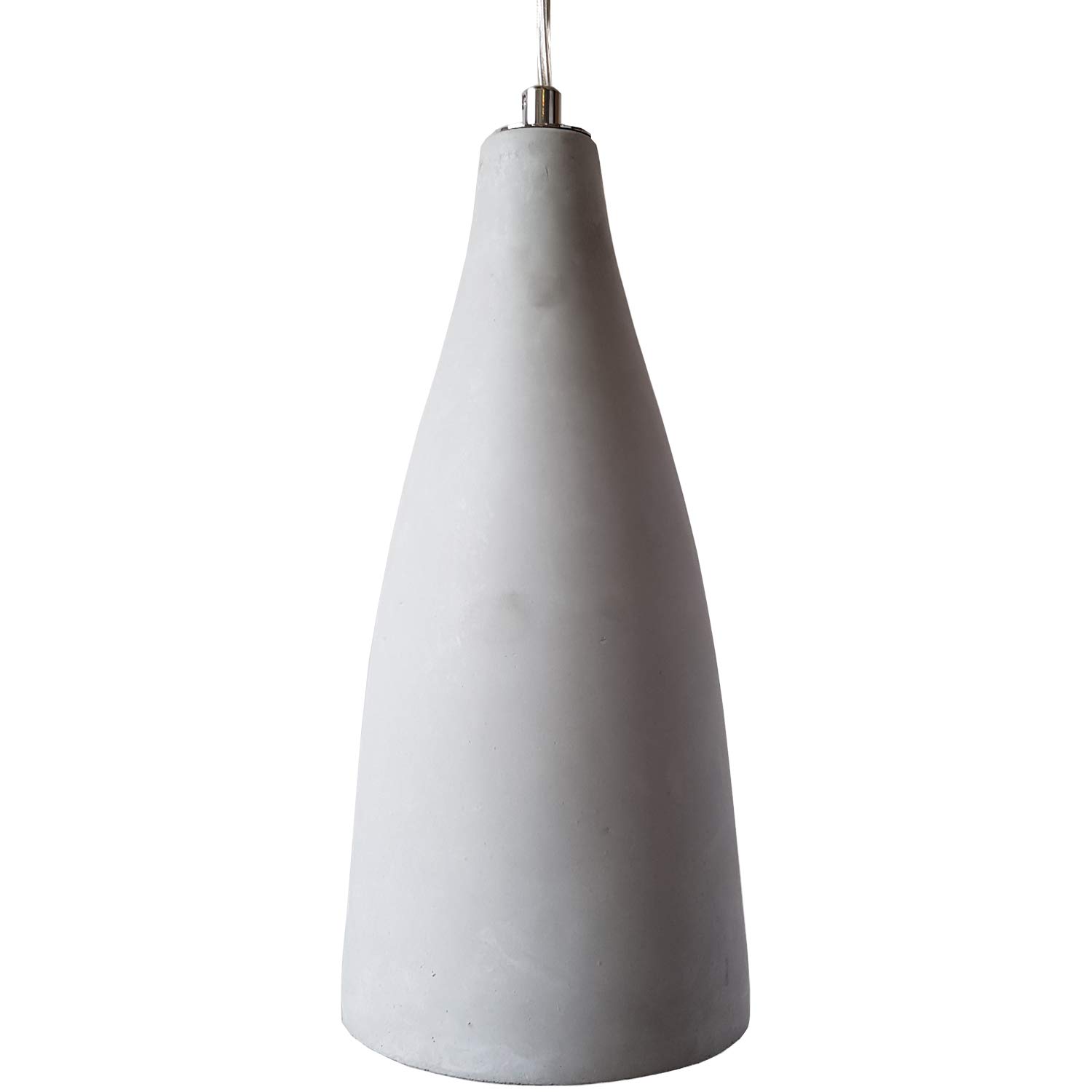 Concrete Grey Modern Ceiling Pendant Light – 240V E27 – Lamp Bulb Holder Fittings – Stone Retro Dimmable LED Industrial Lampshade – Kitchen Island, Breakfast Bar, Dining Table Light